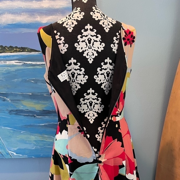 🌺David Meister, Amazing Flower Power Dress, Gorgeous Colors & Design, 8 - Picture 7 of 11